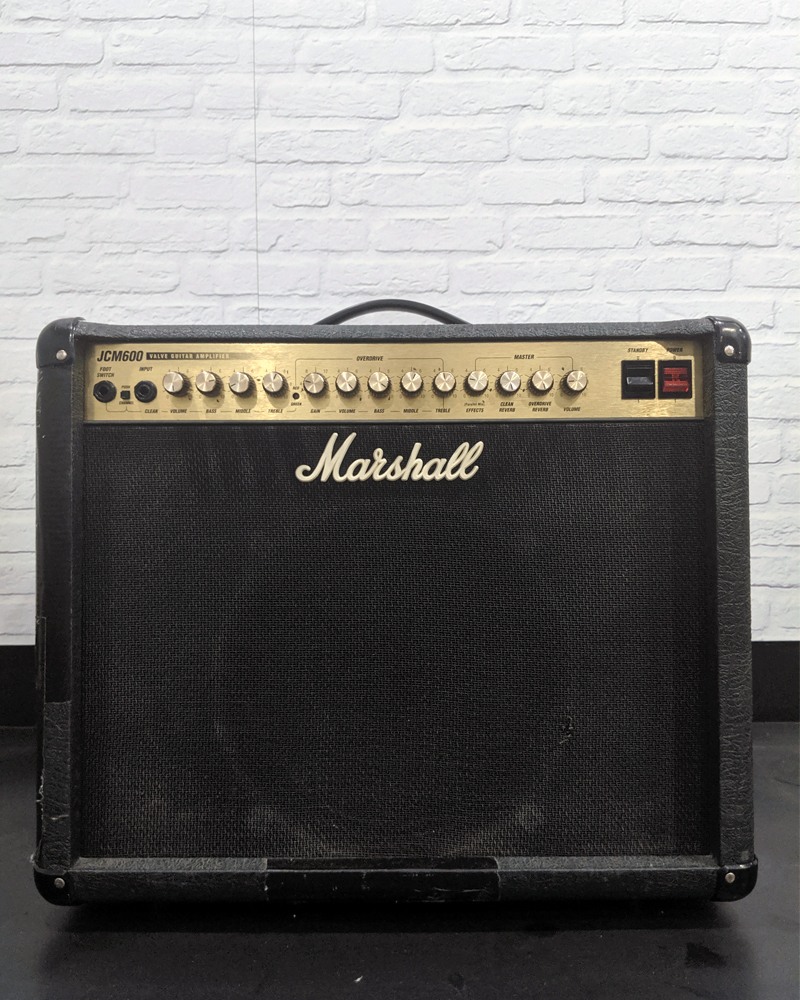Marshall guitar amplifier.